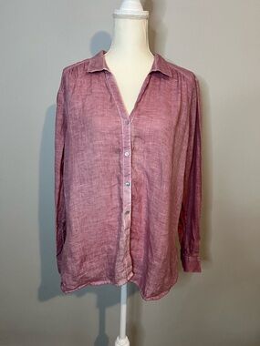 120 Percento Lino “The Lily Shirt” Womens Size 48 (XL)